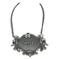Buccellati Italian Sterling Silver Gin Claret Bar Jug Label