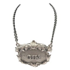 Buccellati Italian Sterling Silver Gin Claret Bar Jug Label