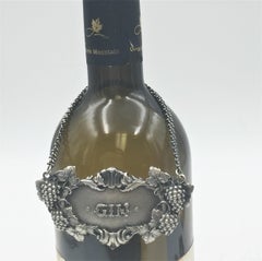Buccellati Italian Sterling Silver Gin Claret Jug Label