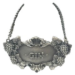 Buccellati Italian Sterling Silver Gin Claret Jug Label