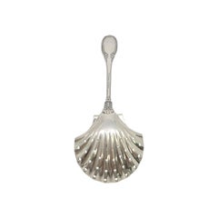 Buccellati Italy Sterling Silver Pierced Pea Serving Spoon #23333