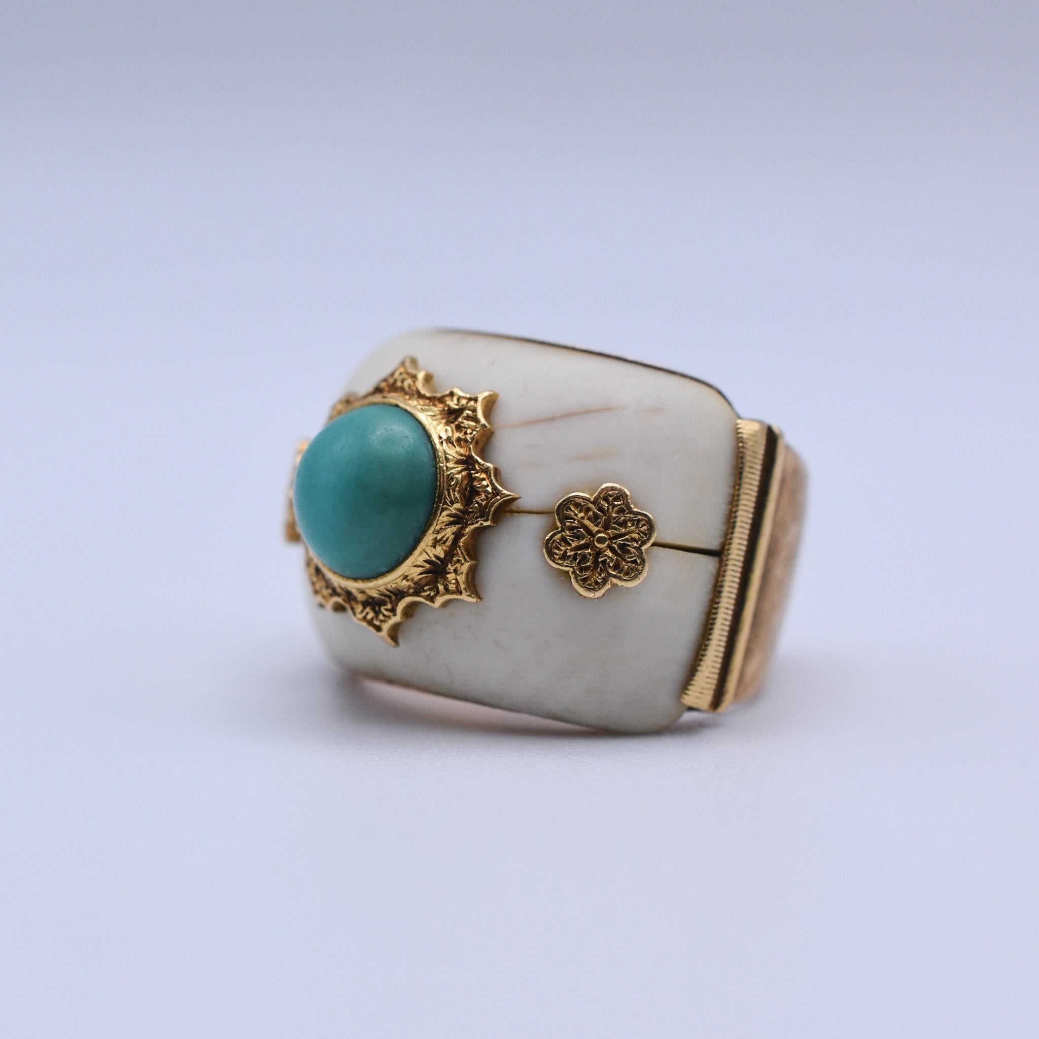 antique ivory ring