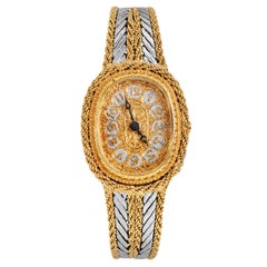 Buccellati Damen Armbanduhr 18K Gelb- und Weißgold