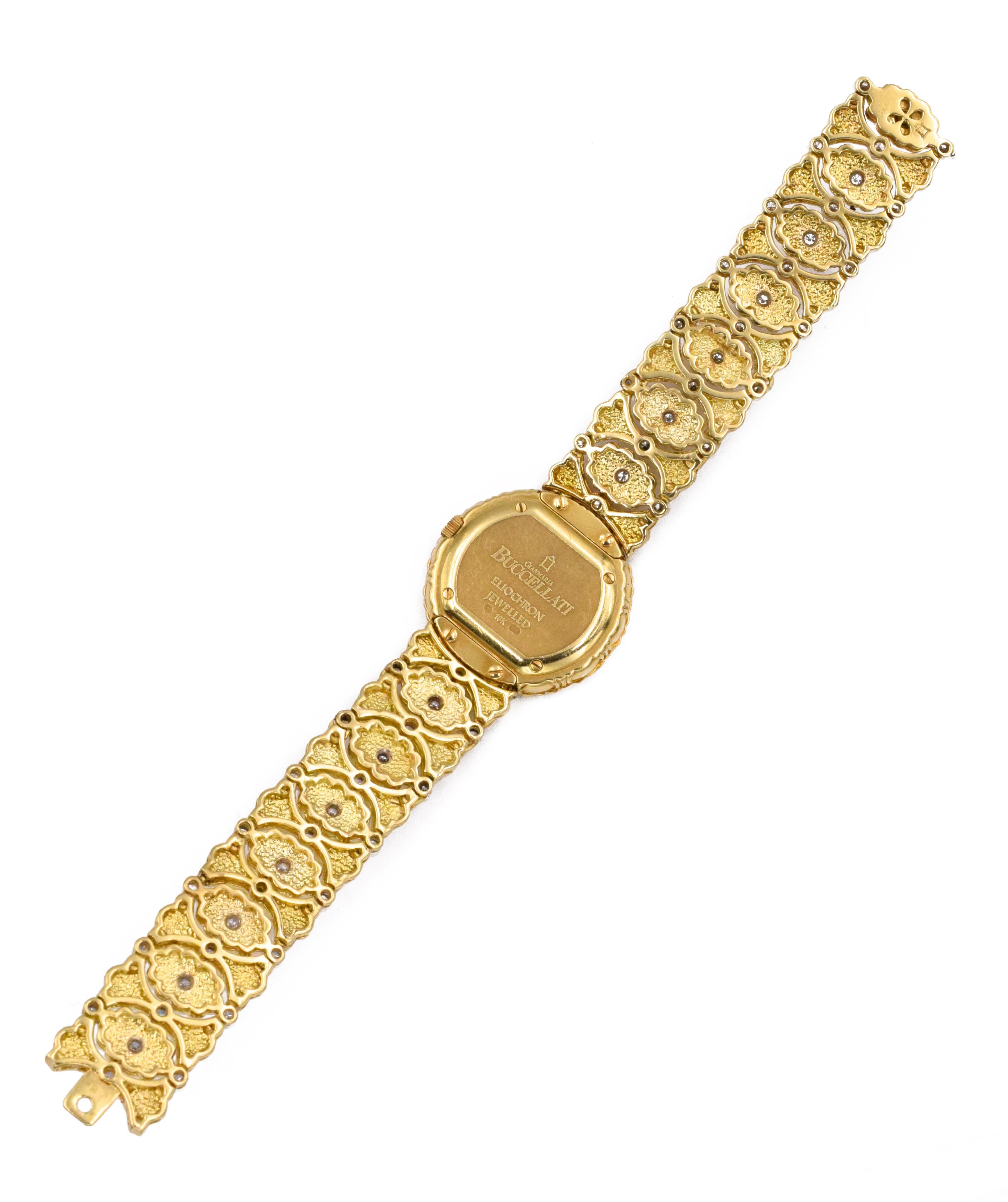 Artist Buccellati Ladies Gold and Diamond Watch