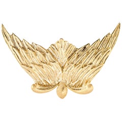Buccellati L'air Du Temps Angel Wings Brooch 18 Karat Gold Nina Ricci Retro