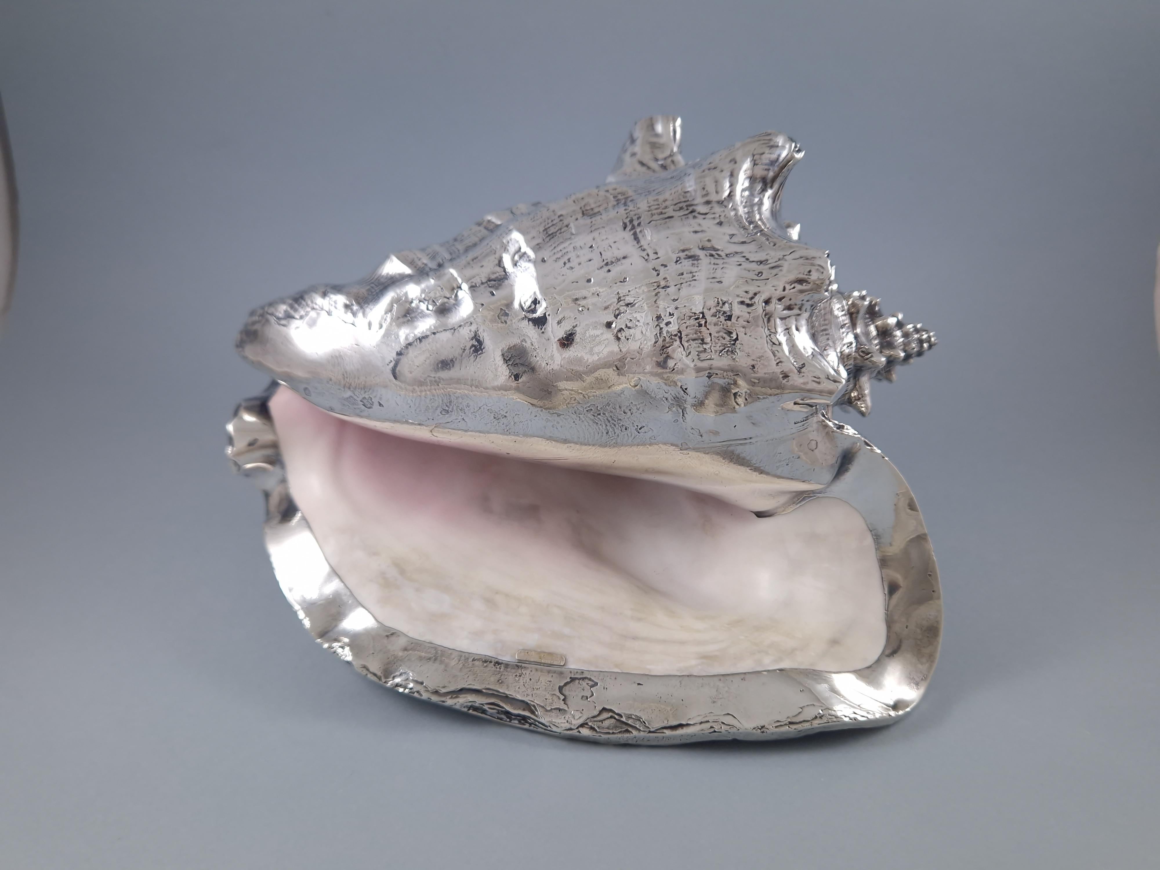 Buccellati - Large Mounted Shell In Sterling Silver 2
