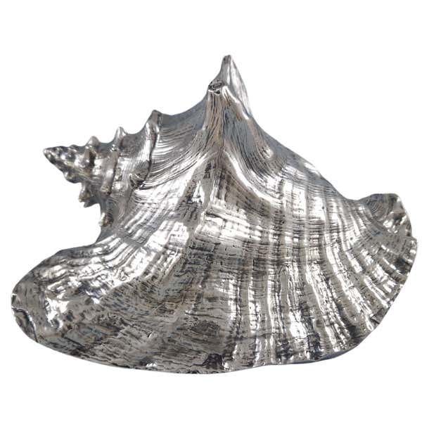 Buccellati - Large Mounted Shell In Sterling Silver For Sale at 1stDibs