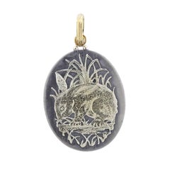 Buccellati Large Rabbit Gold Silver Pendant