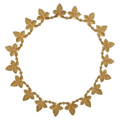 Buccellati Leaf Yellow Gold Necklace