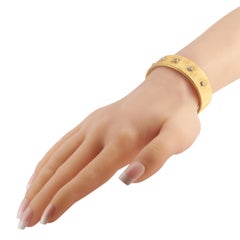 Buccellati Macri 18K Yellow Gold Diamond Cuff Bracelet BU04-012926