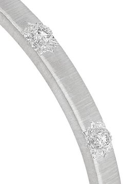 Bracciale Buccellati Macri in oro bianco 18 carati con diamanti