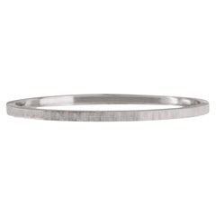Buccellati Macri Classica 18K White‑Gold Textured Bangle (No‑Diamond)