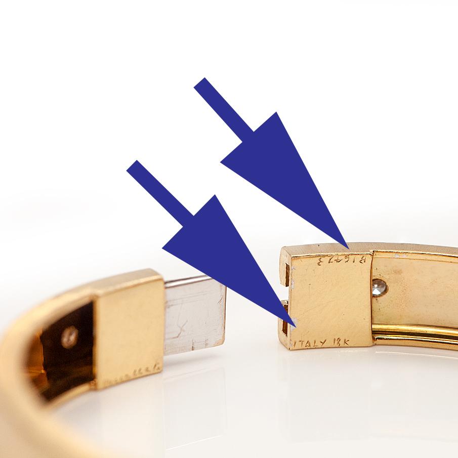 Buccellati Macri Classica Collection 18K YG Diamond Bangle 5