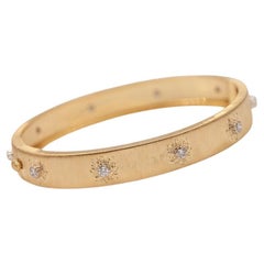 Buccellati Macri Classica Collection 18K YG Diamond Bangle