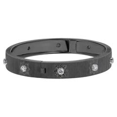 Buccellati Macri Classica Weißgoldarmband mit Diamanten, Größe 17