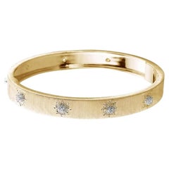 Buccellati Macri Classica Yellow/White Gold Set Bracelet with Diamonds, Size 17