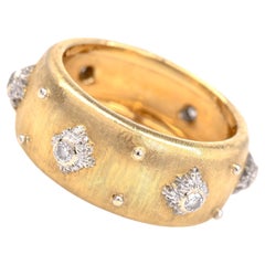 Buccellati Macri Diamond 18k Gold Eternity Band Ring