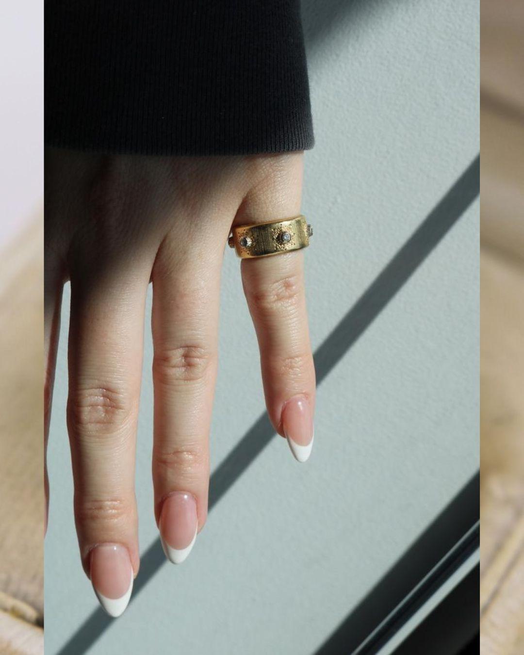 Anello con diamanti Macri di Gianmaria Buccellati in oro giallo 18 carati Sz 4.5 in vendita 7