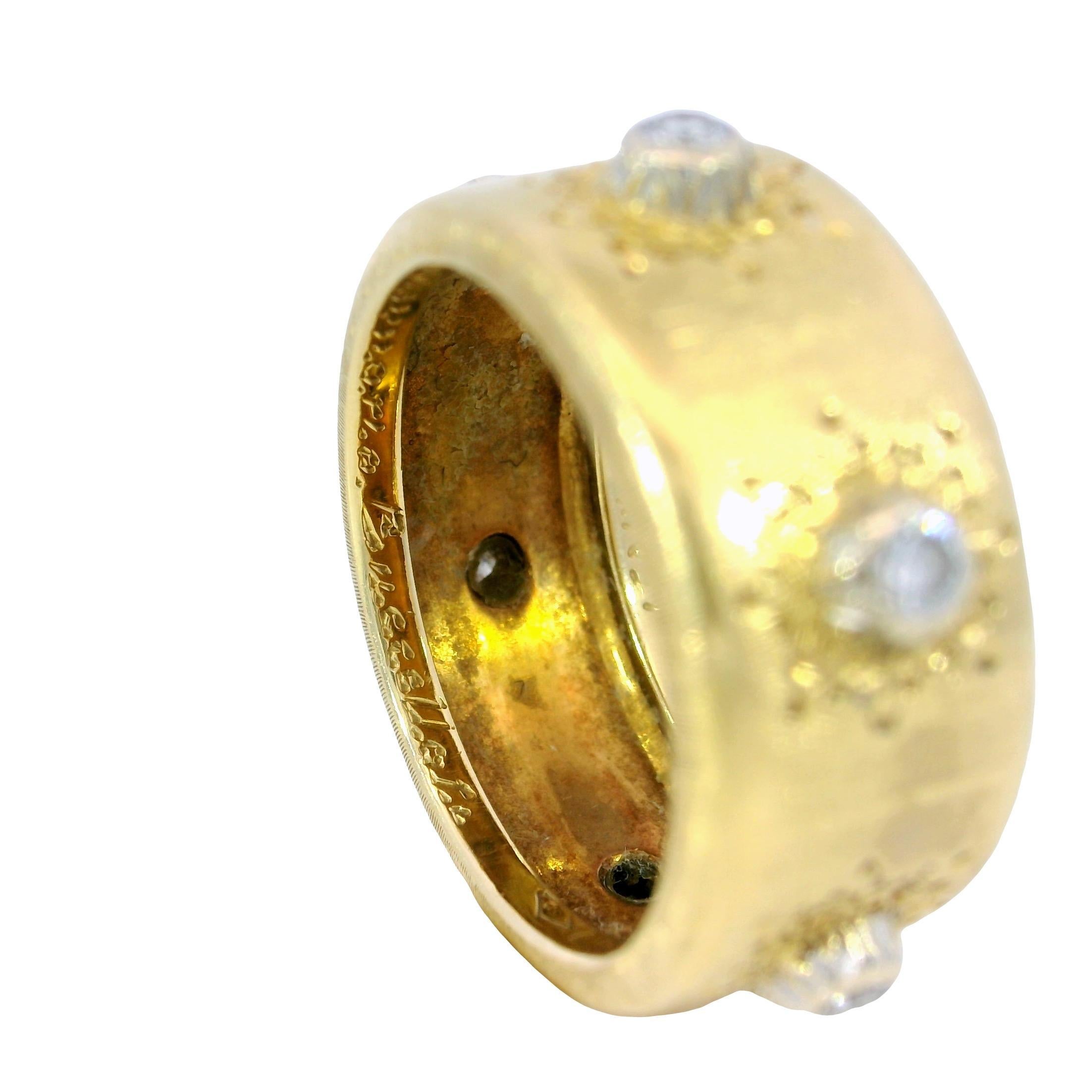 Anello con diamanti Macri di Gianmaria Buccellati in oro giallo 18 carati Sz 4.5 in vendita 2