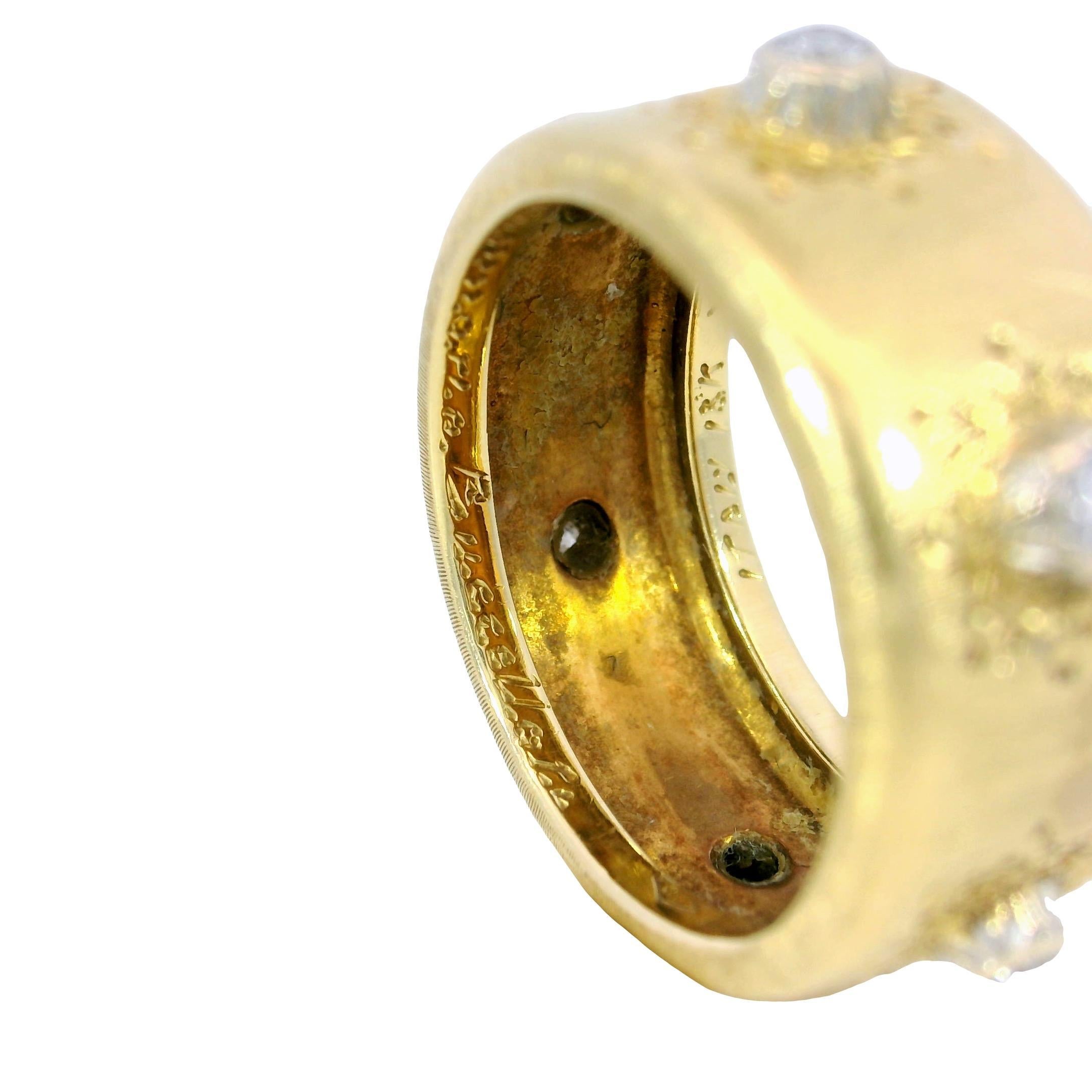 Anello con diamanti Macri di Gianmaria Buccellati in oro giallo 18 carati Sz 4.5 in vendita 3