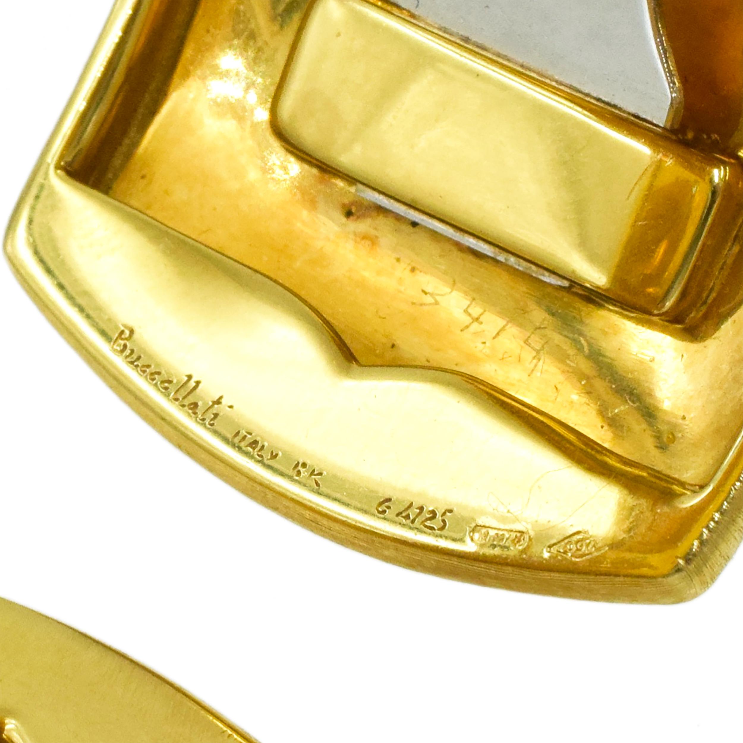 Buccellati 'Macri' Gold Bracelet and Ear Clip Suite For Sale 3