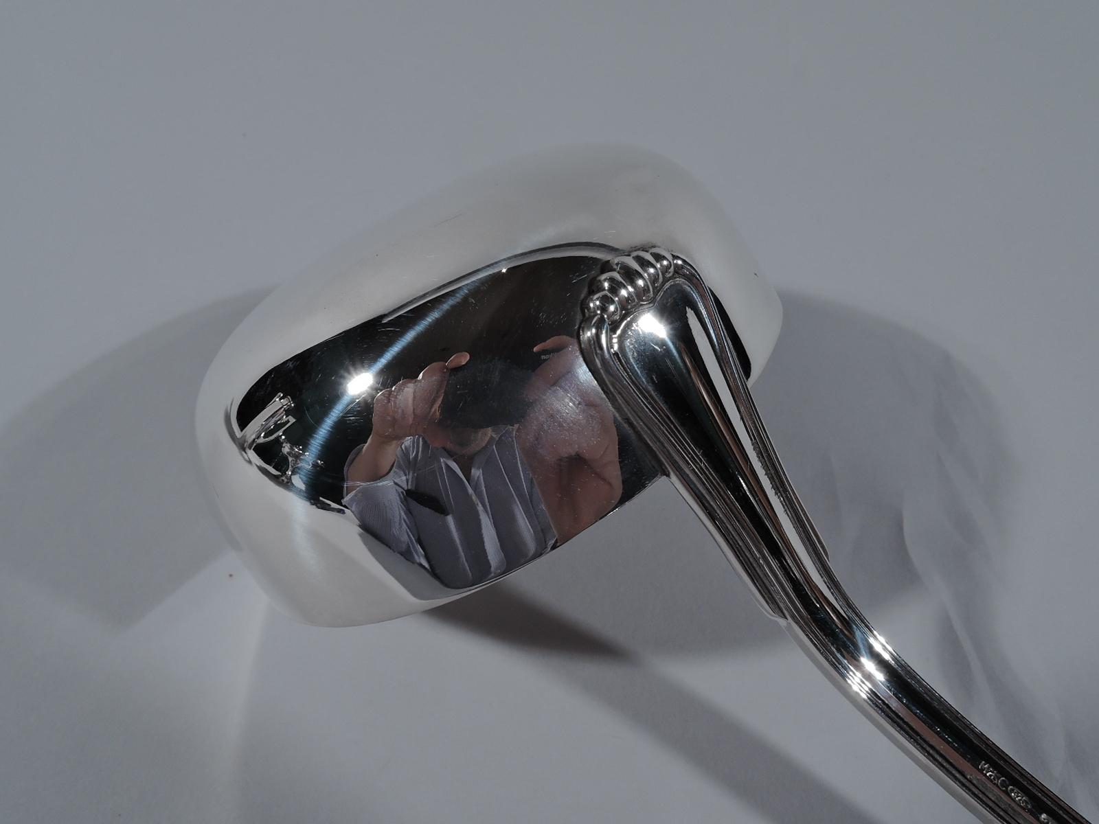 Buccellati Milano Italian Modern Classical Sterling Silver Soup Ladle In Excellent Condition In New York, NY