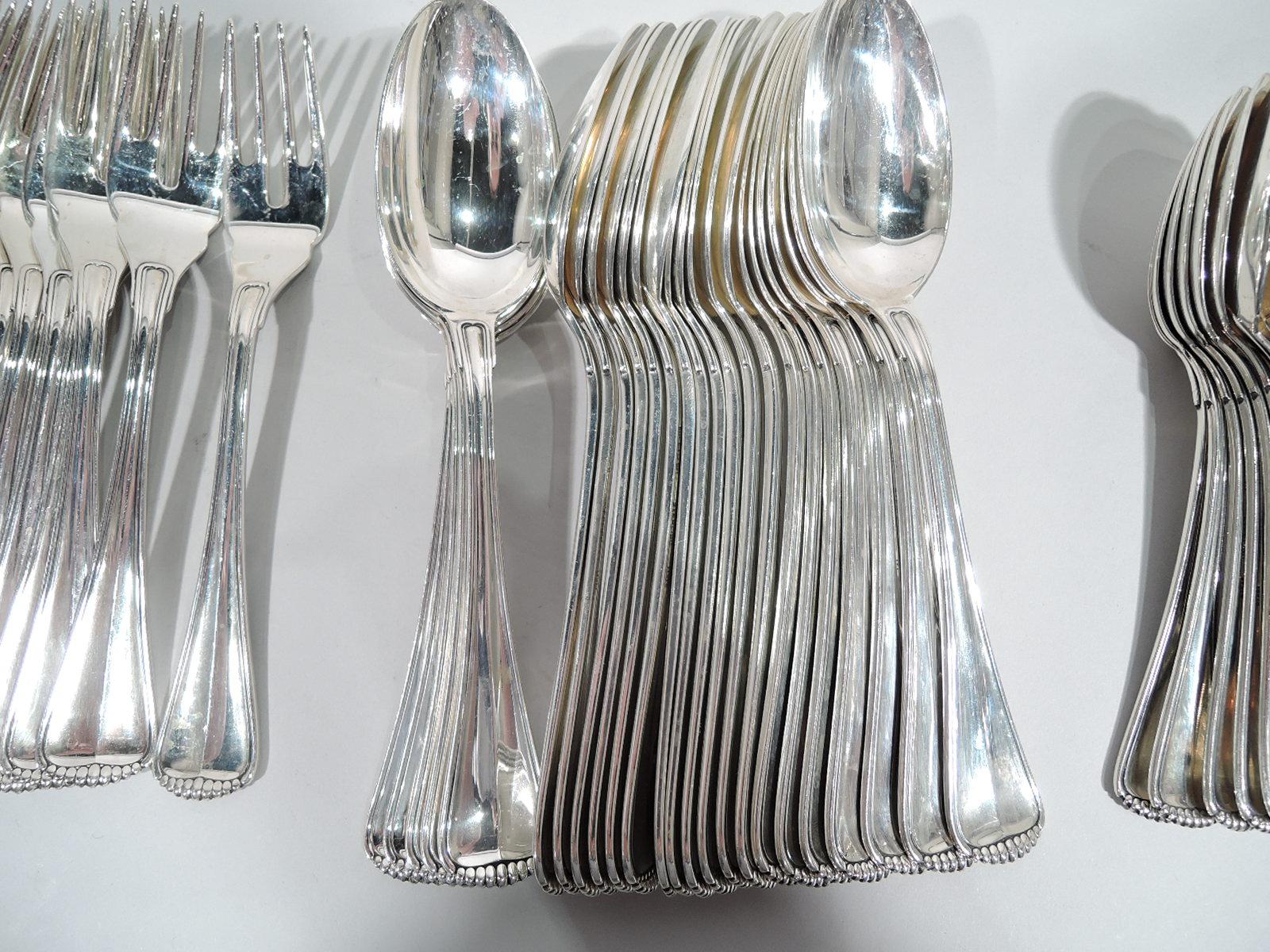 Buccellati Milano Sterling Silver Dinner Set for 24 with 120 Pieces 1