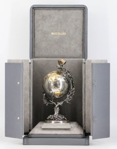Buccellati Millenium Globe Sterling Silver Tiger's Eye Limited Edition Globe