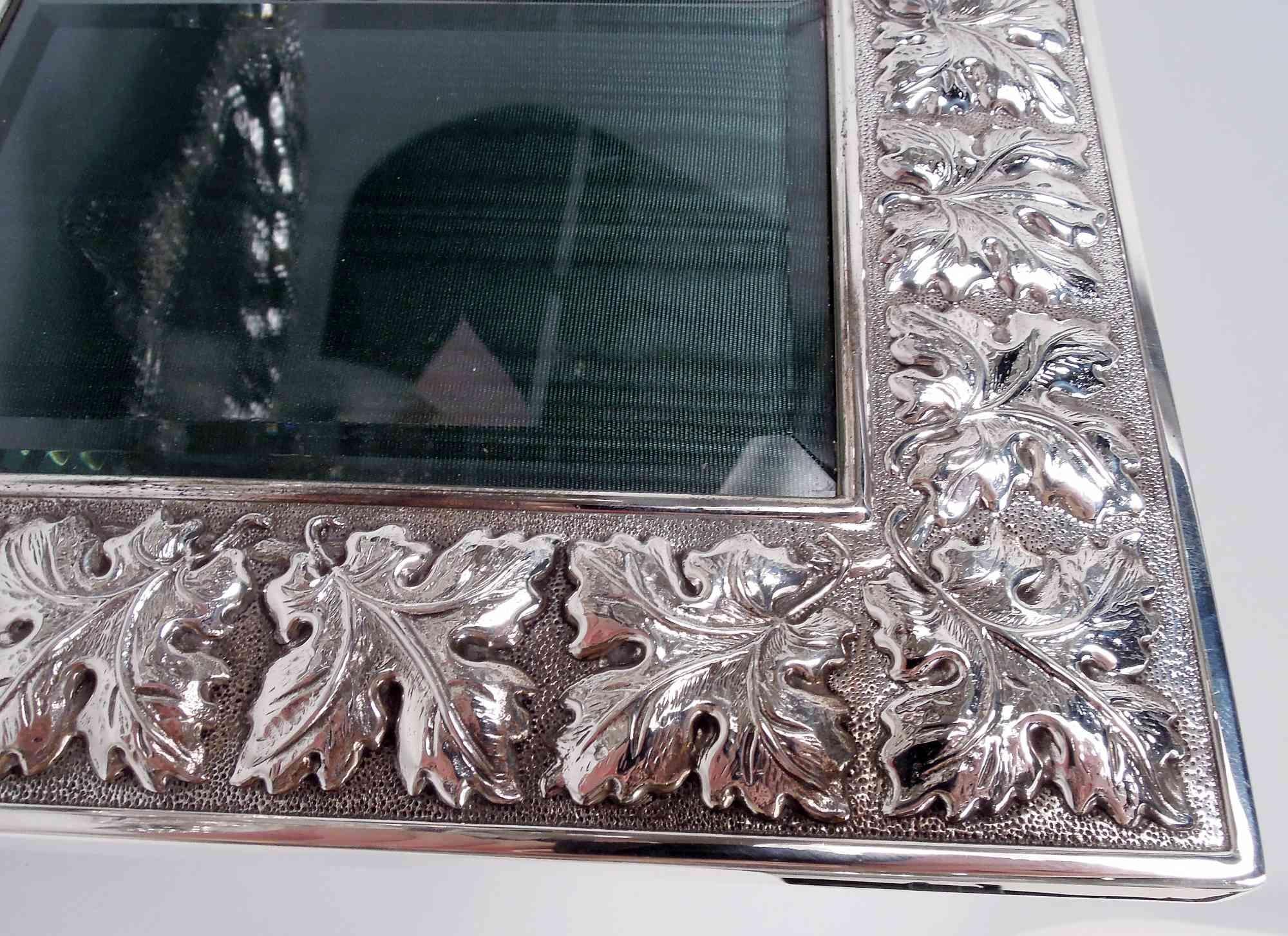 Italian Buccellati Modern Classical Sterling Silver Picture Frame