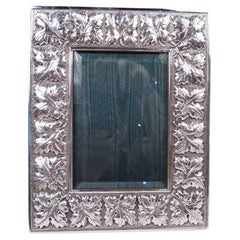 Vintage Buccellati Modern Classical Sterling Silver Picture Frame