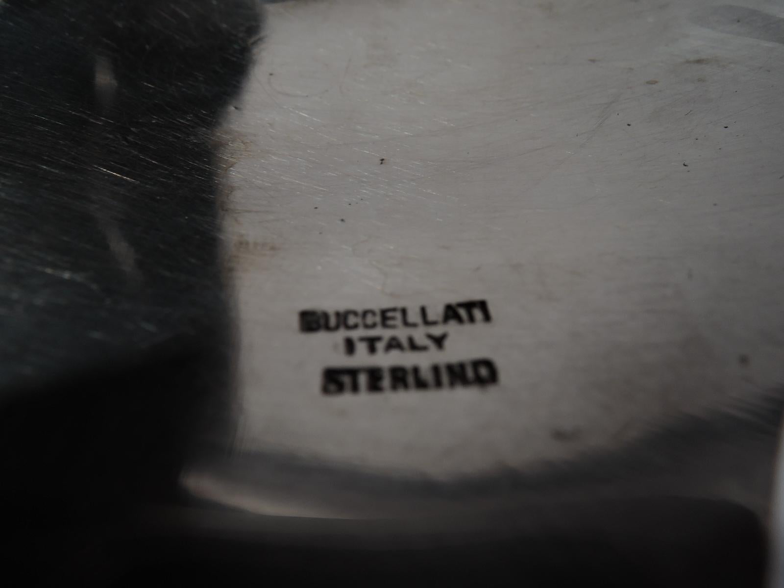 Sterling Silver Buccellati Modern Sterling SIlver Figural Stem Flower Salt and Pepper Shakers