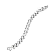 Buccellati Modernist White Gold San Marco Link Bracelet