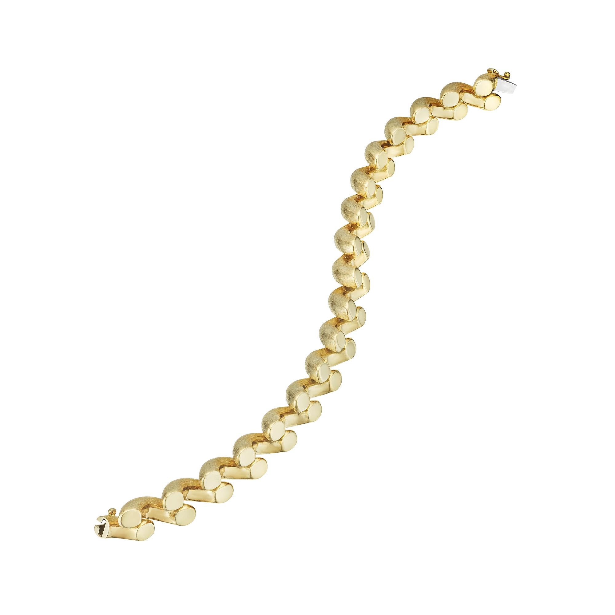 Buccellati Modernist Yellow Gold San MarCo Link Bracelet at 1stDibs