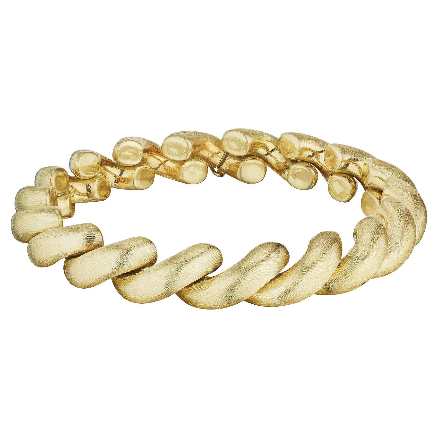 Buccellati Modernist Yellow Gold San MarCo Link Bracelet