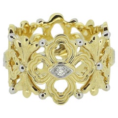 Buccellati Opera Eternelle Diamond Ring Size K 1/2 (51)