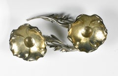 Buccellati Pair of Poppy Flower Sterling Candlestick Holders