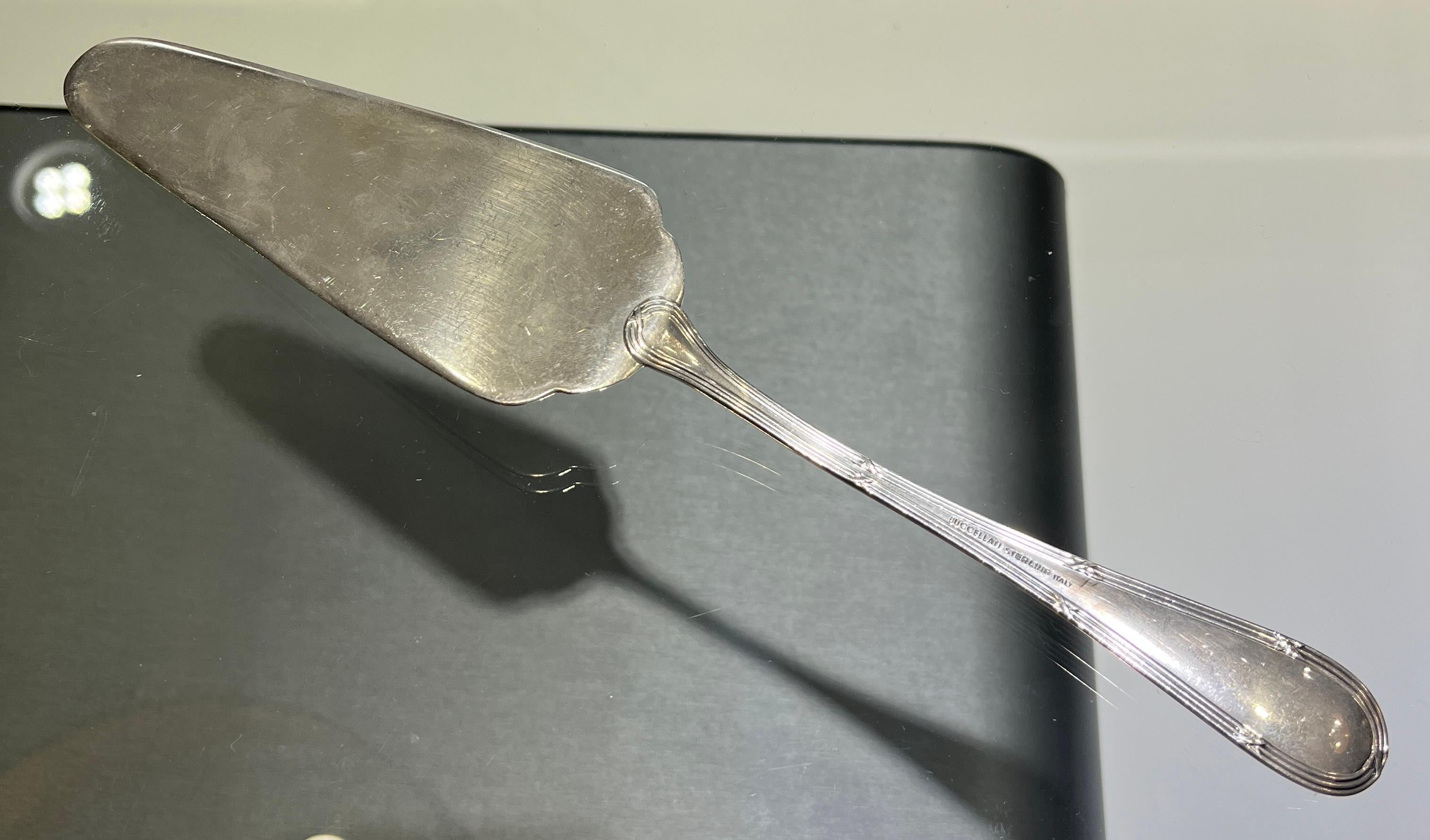 Contemporary Buccellati Parma Sterling Silver 10 3/4' Cake Pie Server