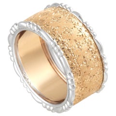 Buccellati Prestigio 18K Yellow and White Gold Ring
