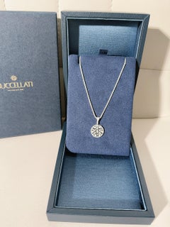 Pendentif Buccellati Ramage en or blanc 18 carats serti de diamants