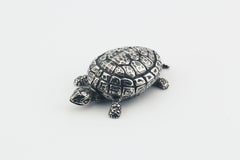 Buccellati Rare Vintage Sterling Silver Turtle Small Pill Box