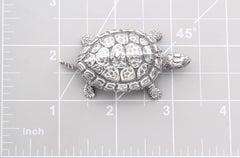 Buccellati Rare Vintage Sterling Silver Turtle Small Trinket Pill Box