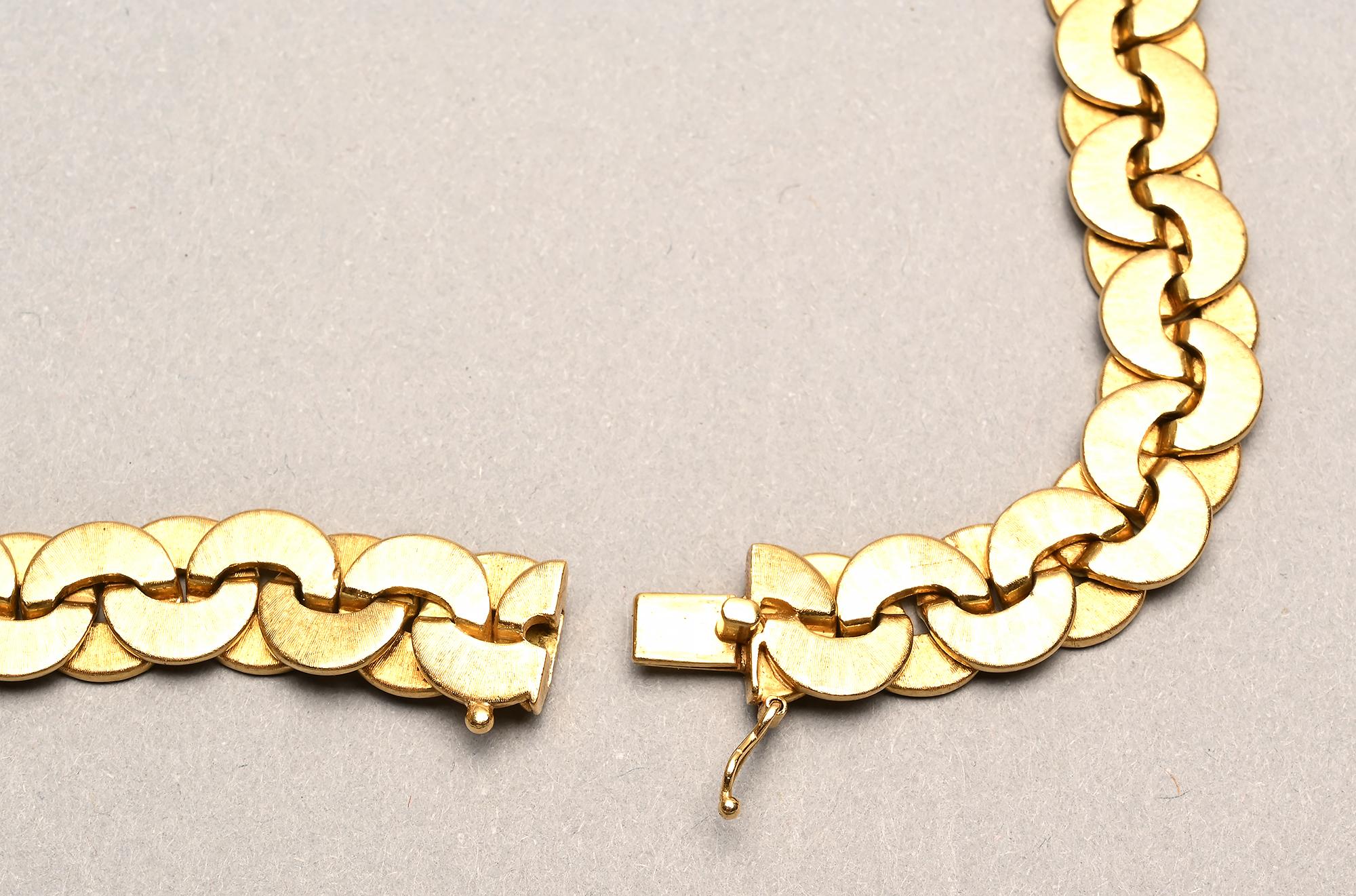 Buccellati Reversible Long Gold Necklace For Sale 1