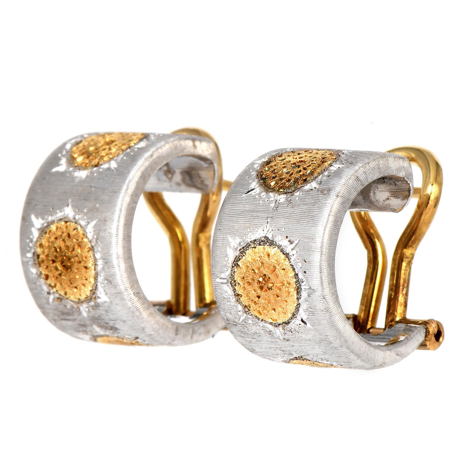 Toscana Italiana 18K Gold Plated Murano Glass Charm Huggie Hoop Earrings main image 0