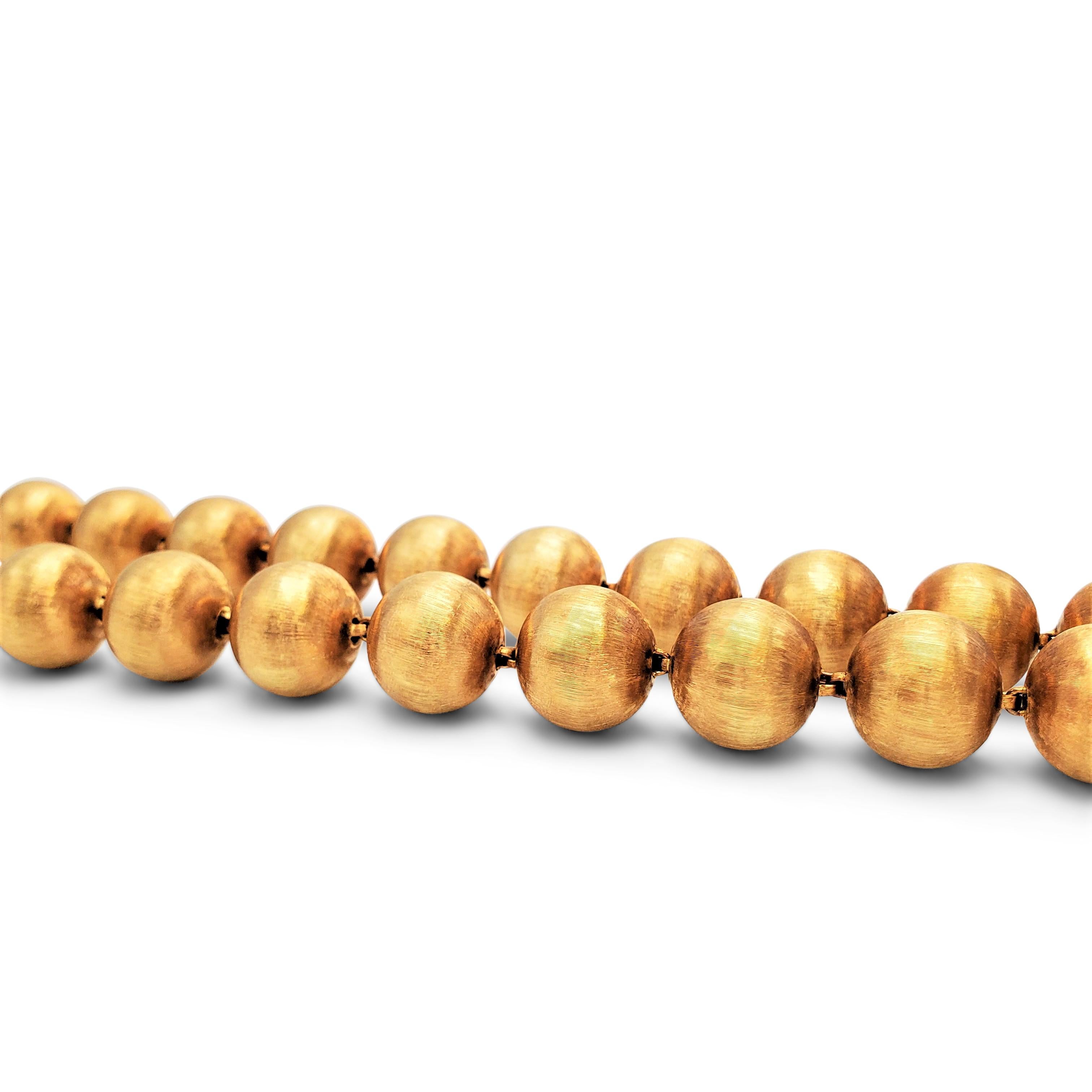 Buccellati 'Rigato' Gold Convertible Necklace/Bracelet Set 1