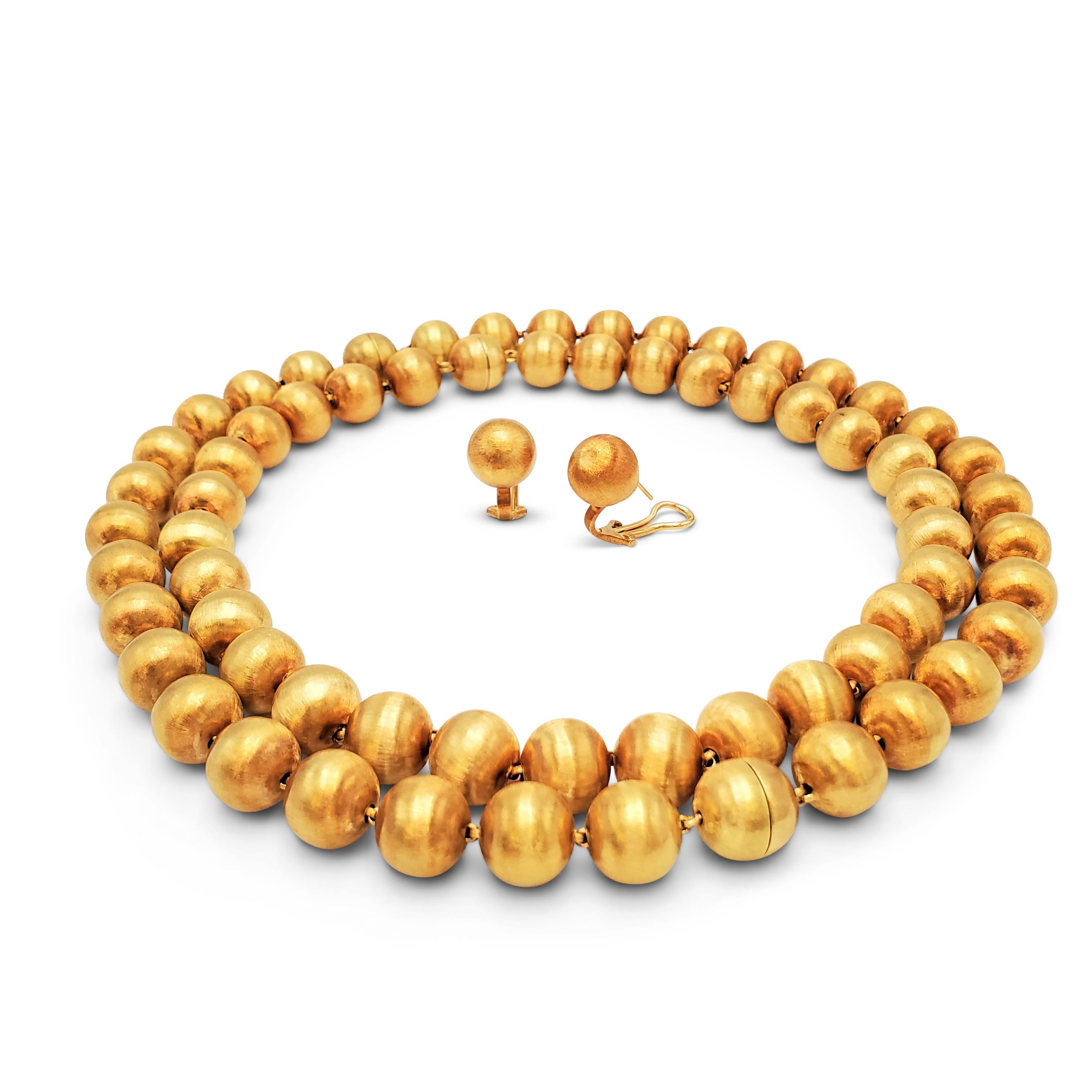 Buccellati 'Rigato' Gold Convertible Necklace/Bracelet Set 3