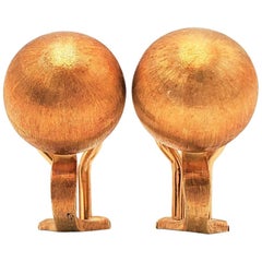 Buccellati 'Rigato' Gold Earrings