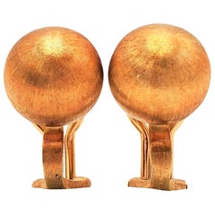Buccellati 'Rigato' Gold Earrings