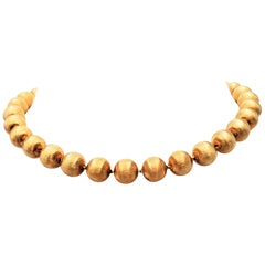 Buccellati 'Rigato' Gold Necklace