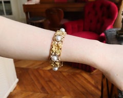 Buccellati Rigid Bracelet Yellow, White and Pink Gold Pearls