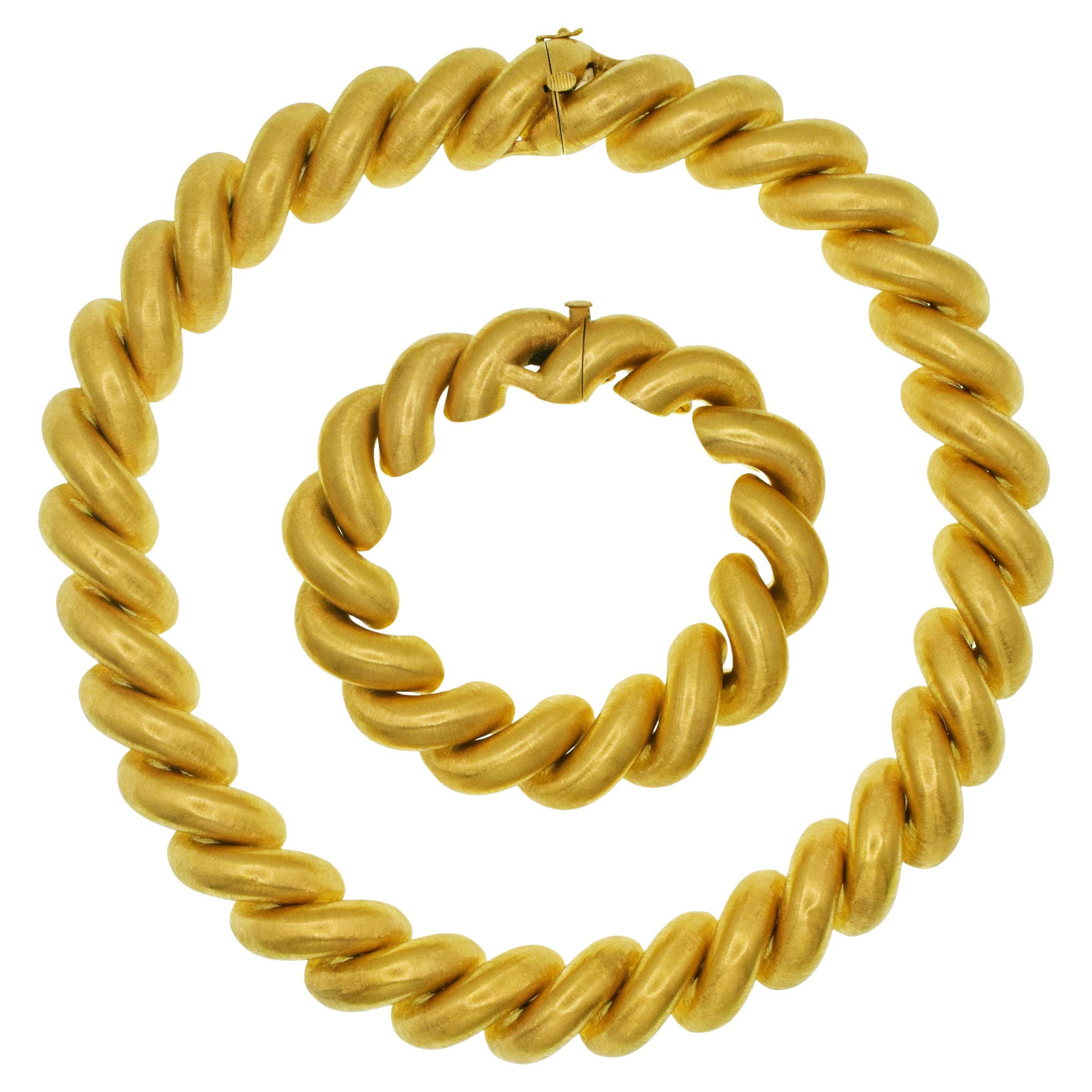 Buccellati 'San Marco' Collection Necklace and Bracelet For Sale